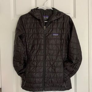 Patagonia Black Puffer Jacket with Hood